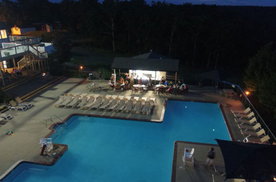 Pool party at Saw Creek Estates. The Poconos 5-star, four seasons recreational community.