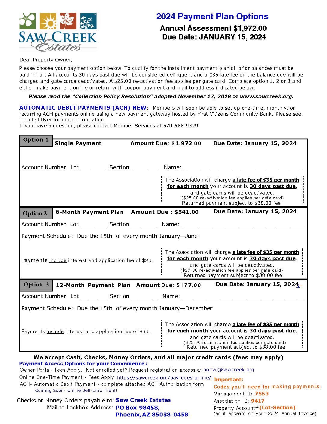 02 2024 Editable Payment Plan Options Insert Saw Creek Estates   02 2024  Editable Payment Plan Options Insert Pdf 